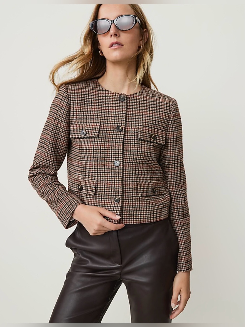 NWT Ann Taylor Plaid Jacket